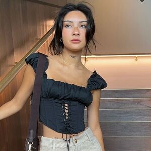 Princess Polly Harry Top Black